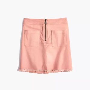 Madewell Size 12 Antique Coral Zipper A-Line Skirt